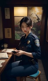 骚货老婆榨精查岗，出差路上推倒高冷闷骚警花